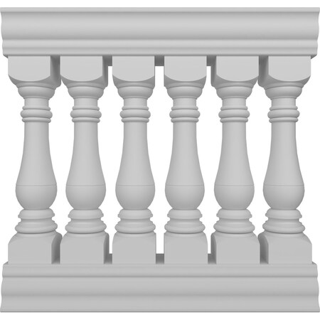 Ekena Millwork Fiberthane Bradford Balustrade Railing Kit Style G (6 7/8" On-Center Spacing to Pass 4" Sphere Code) BALK38X036BRG